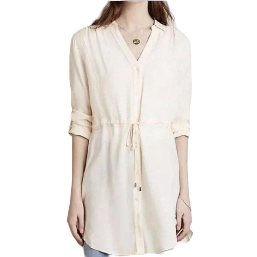 Anthropologie HD in Paris Carmina Tie Waist Shirt